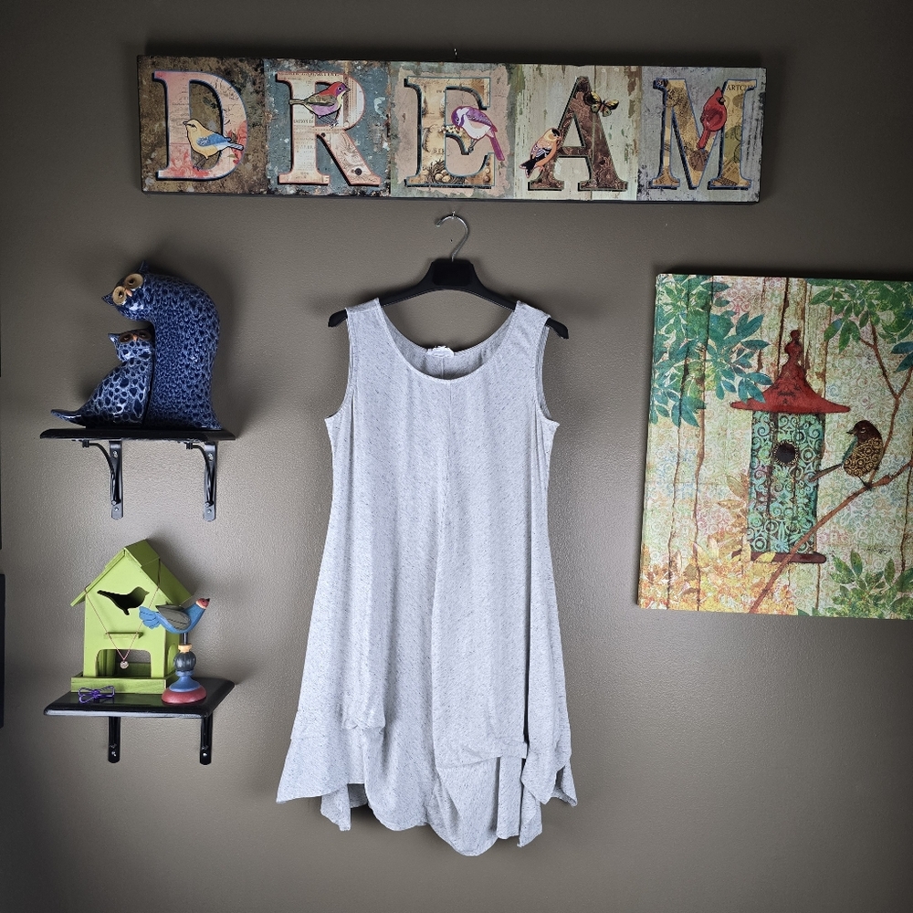 Neon Buddha Asymetrical Hem Lagenlook Dress Medium